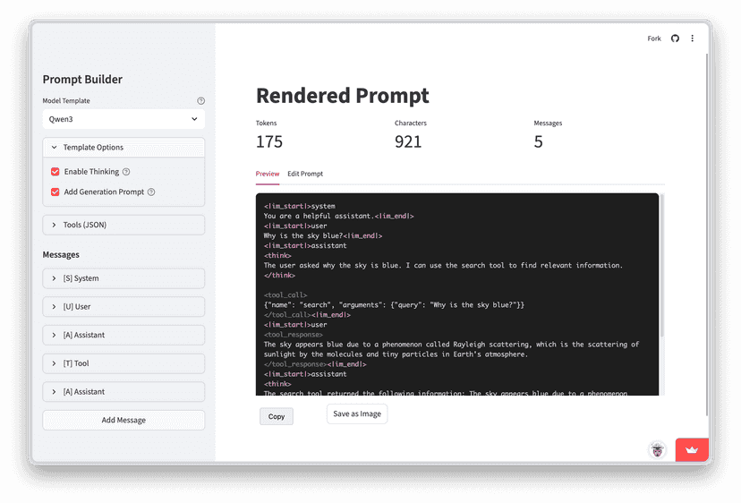 LLM Chat Template Renderer project cover image